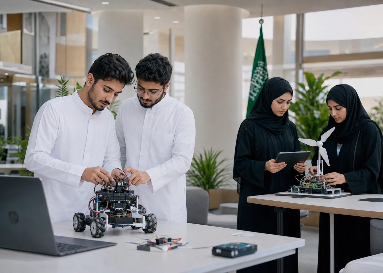 A talented student at the University of Jeddah
